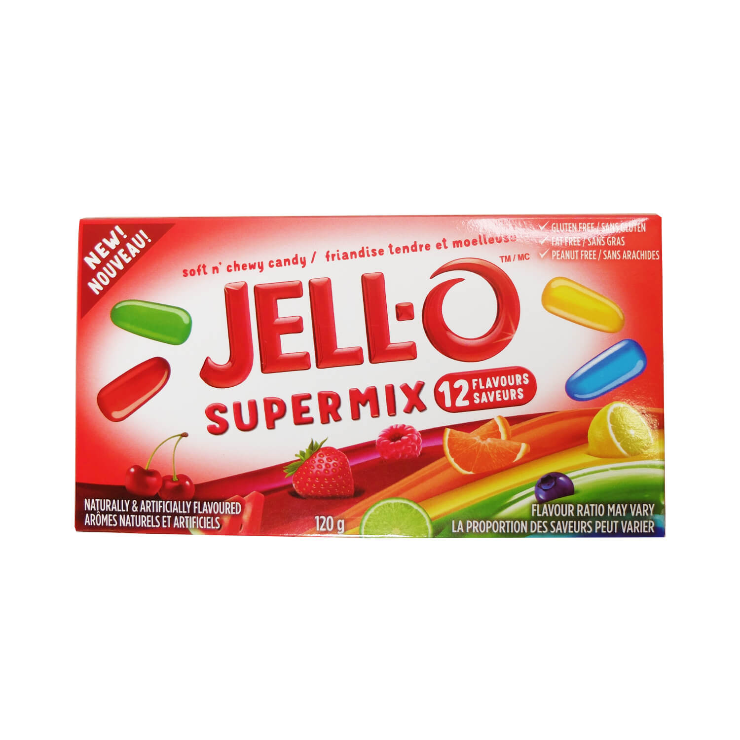 «Jell-O» Supermix 12 saveurs - 12 x 120 g