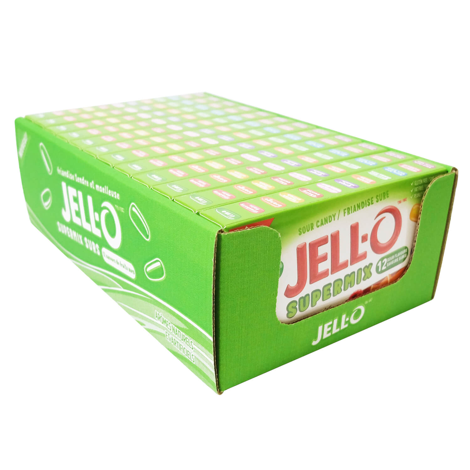 Jell-O Sour Supermix 12 flavours - 12 x 120 g