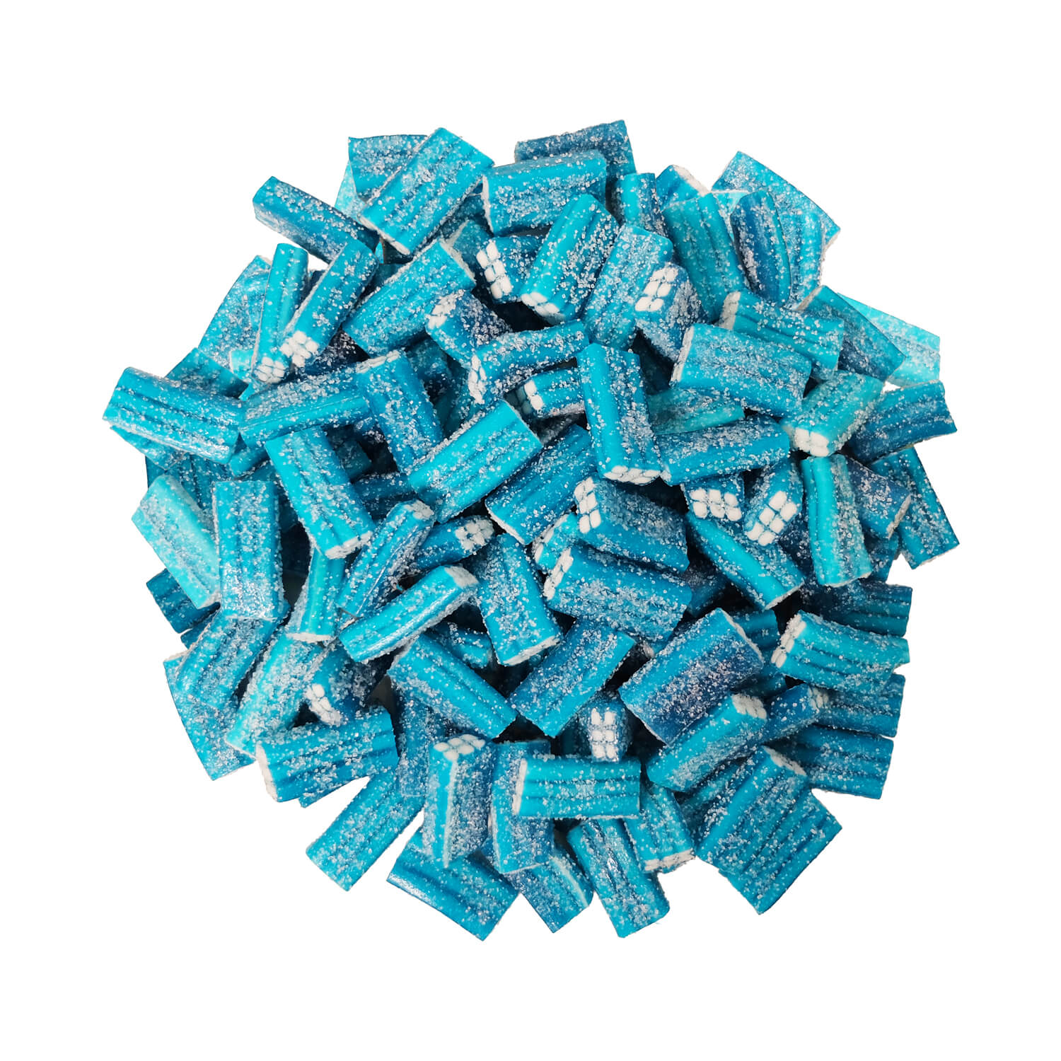 Fizzy Raspberry Bricks Sour blue raspberry bricks – Ludik Candy