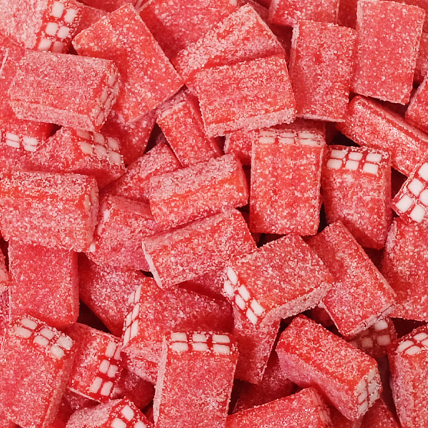 Strawberry sour bricks