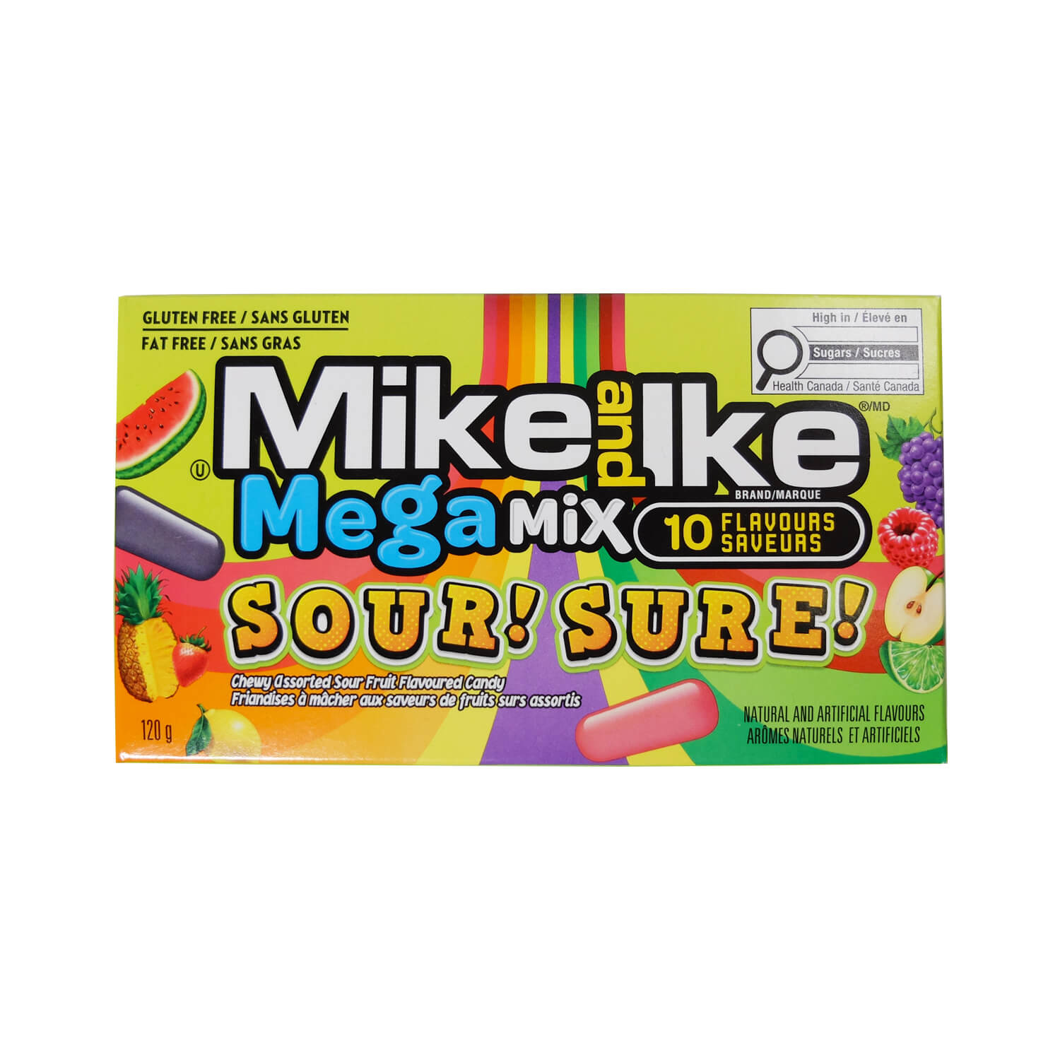Mike and Ike Mega mix sour 12 x 120 g