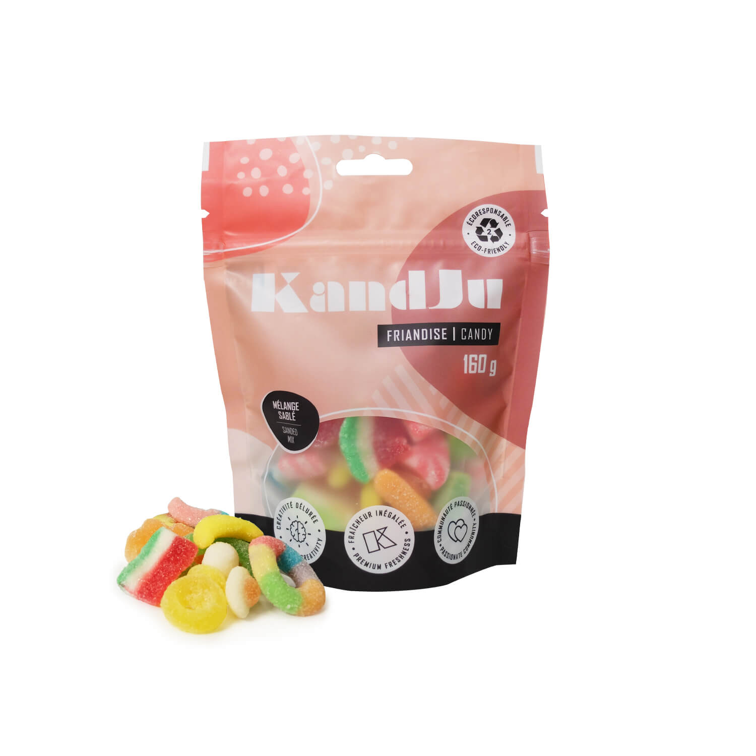 Sanded mix pouch bag 160 g