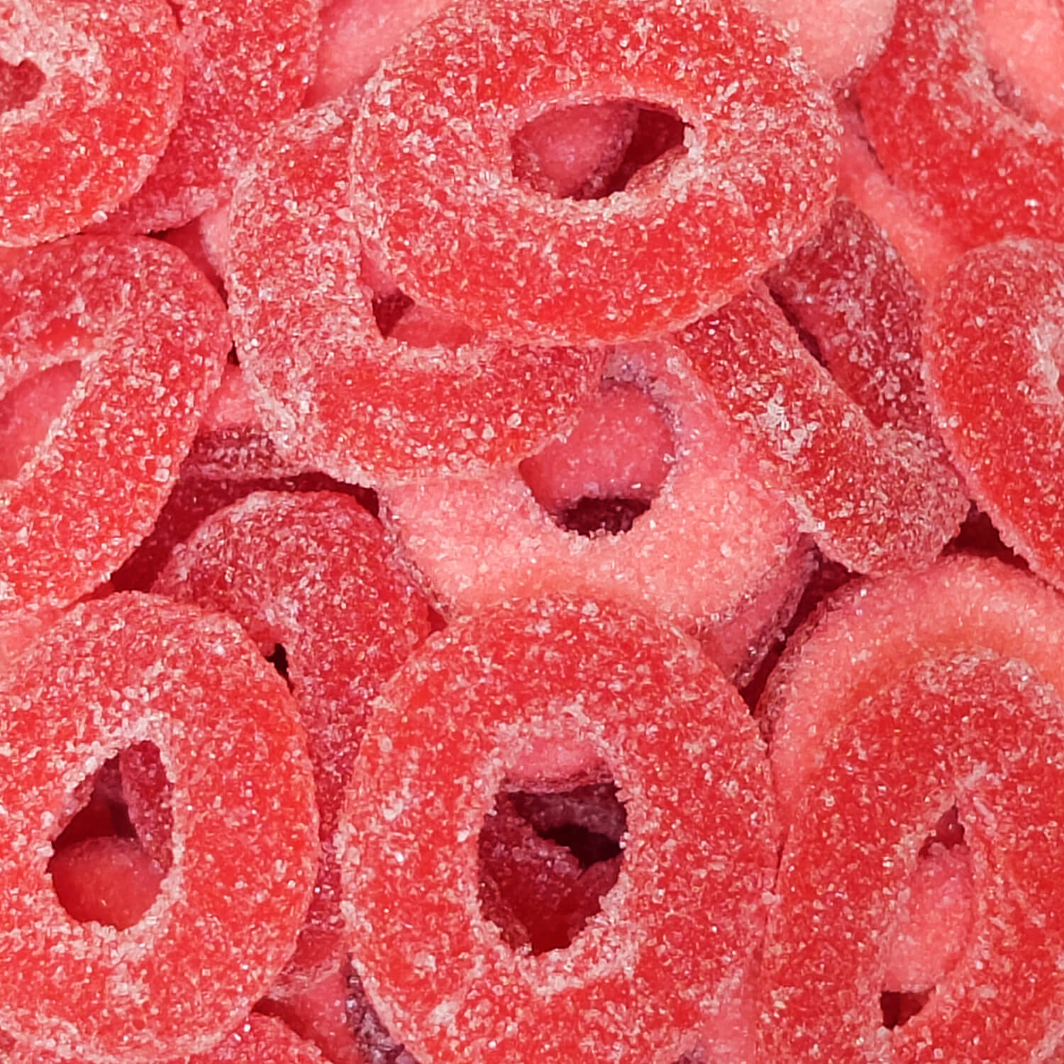 Sour strawberry rings