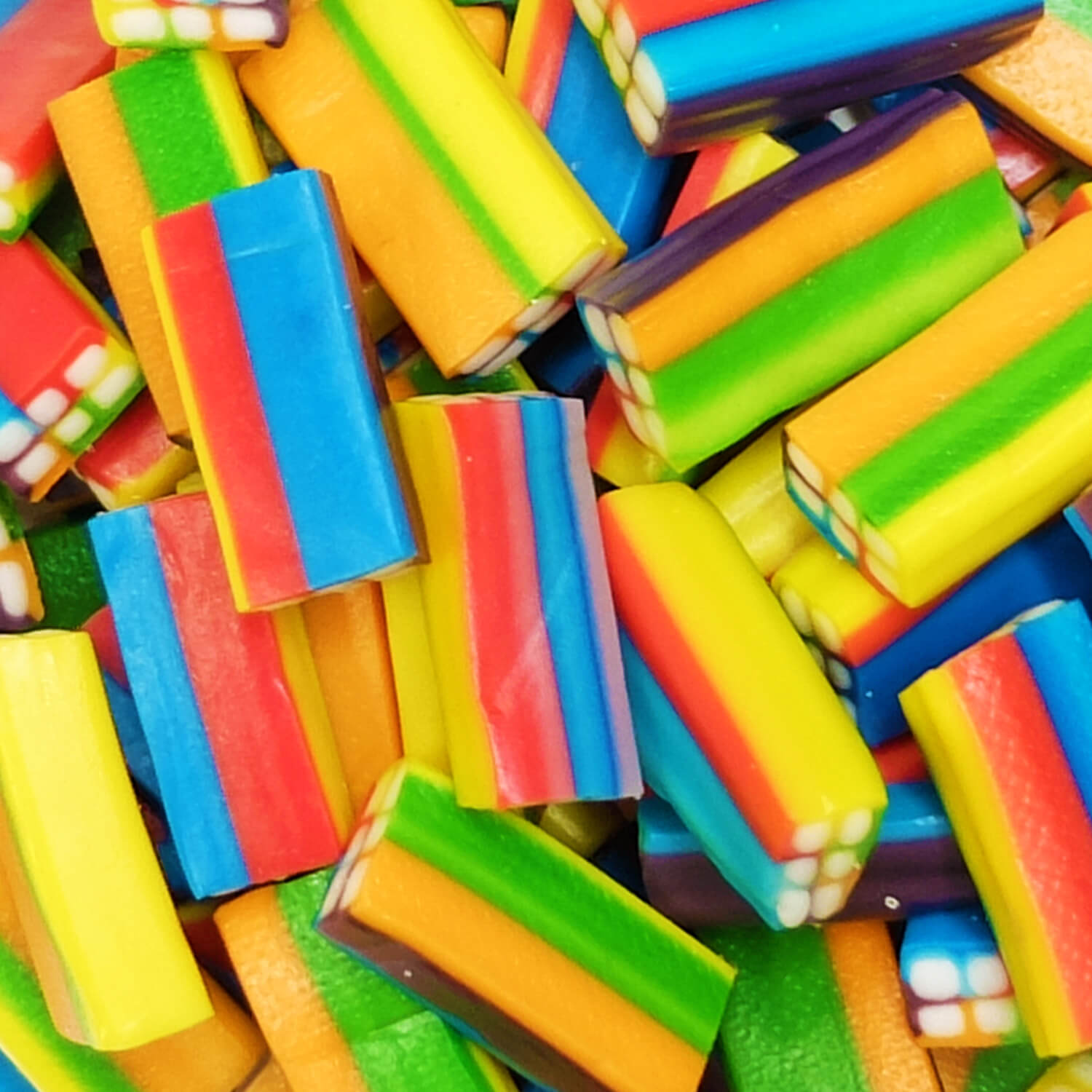 Jelly rainbow bricks