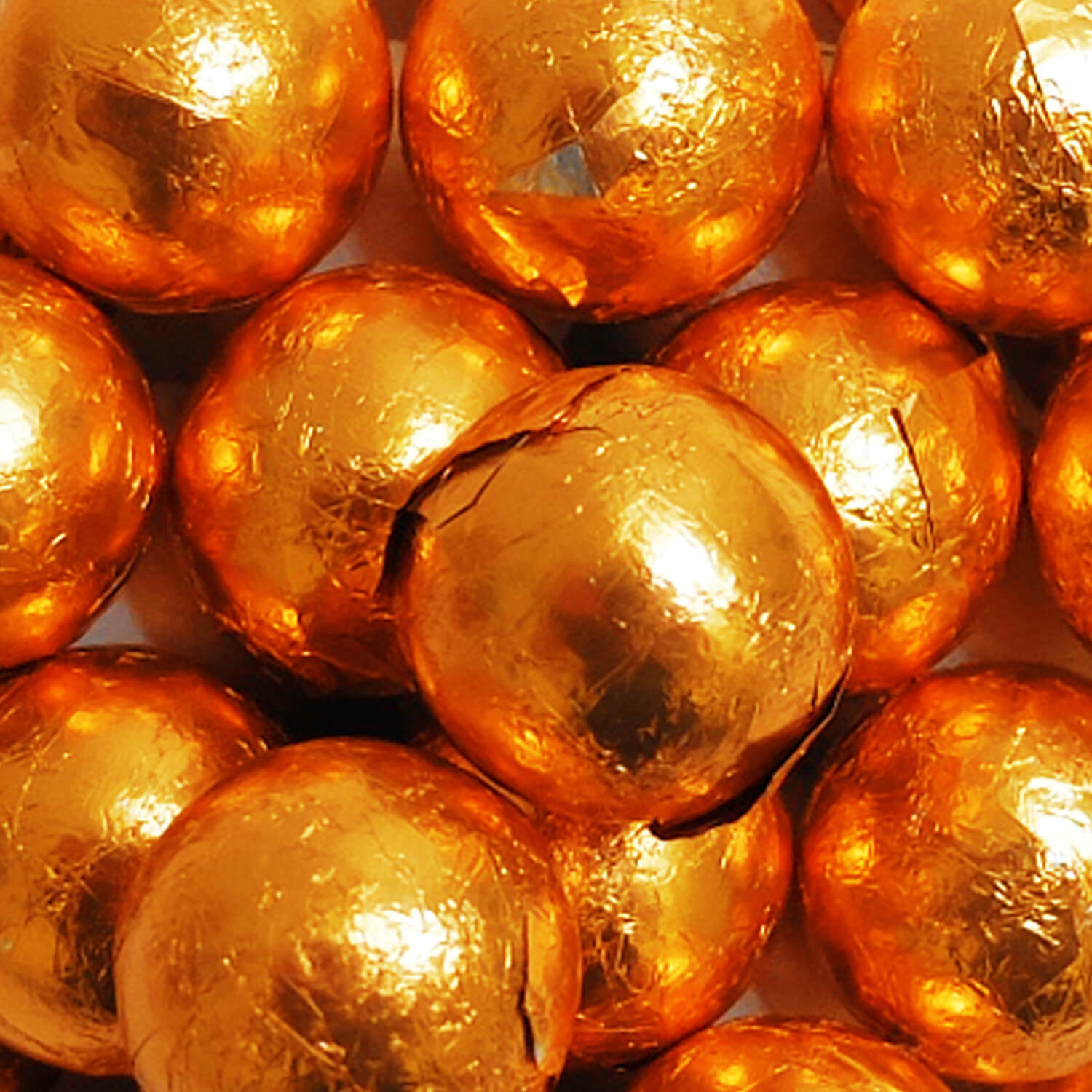 Orange milk chocolate balls - 10 kg