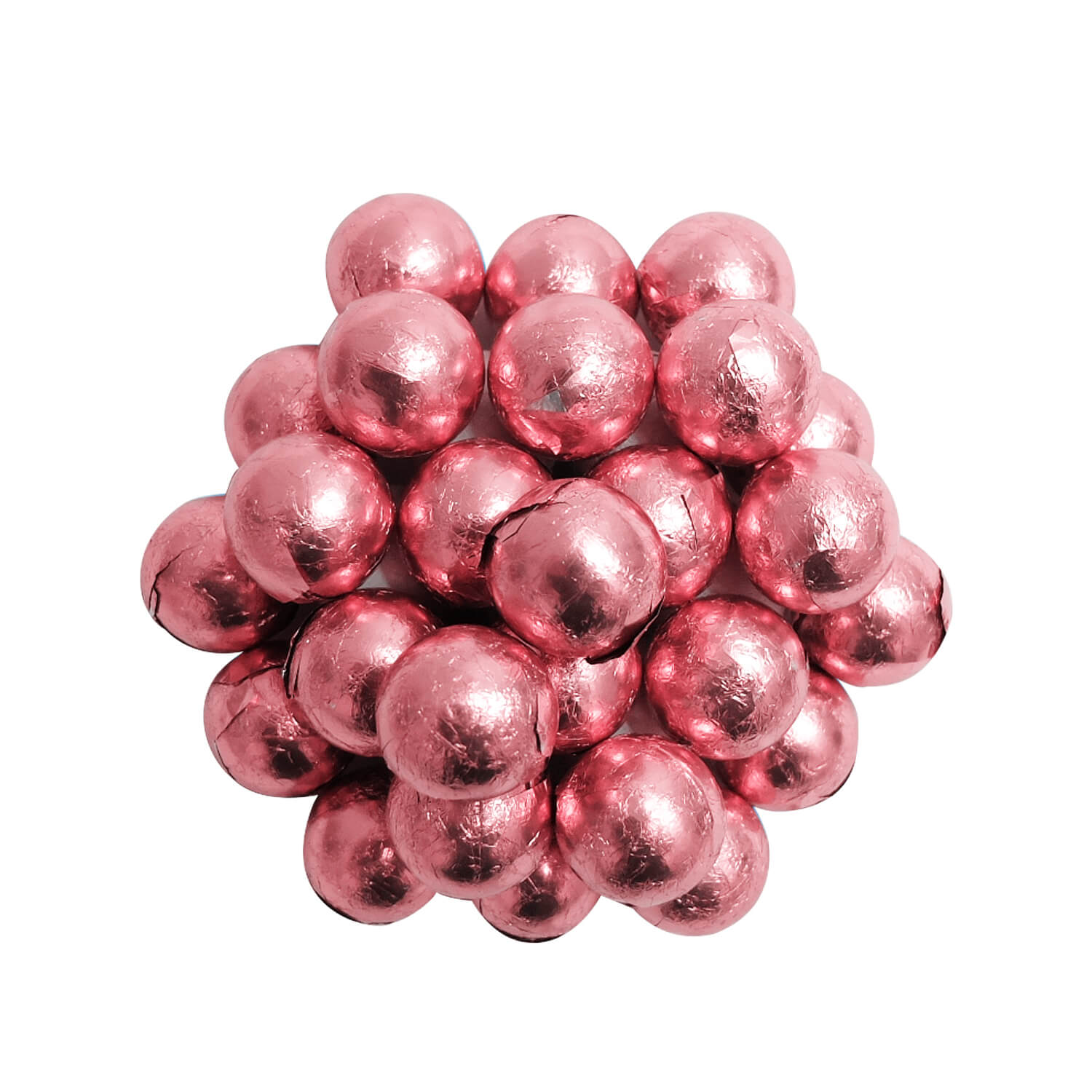 Pink milk chocolate balls - 10 kg
